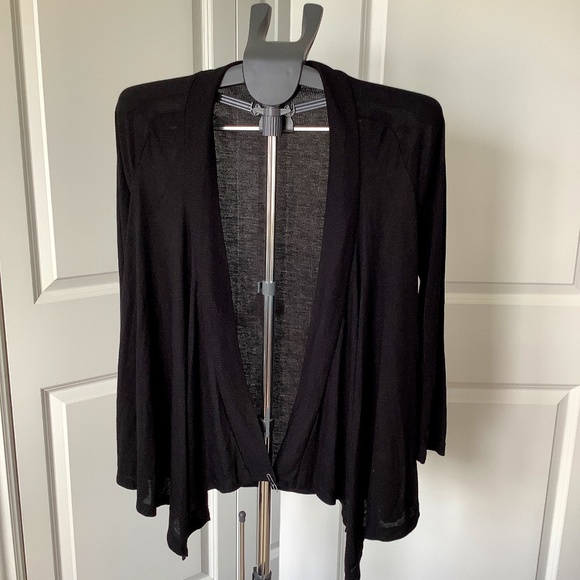 Splendid brand, black, small, open, thigh length knit sweater. - Picture 1 of 7